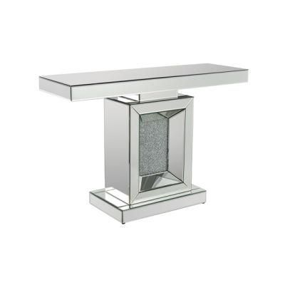 ODM Modern Design Crushed Diamonds Console Table Mirrored Entryway Furniture