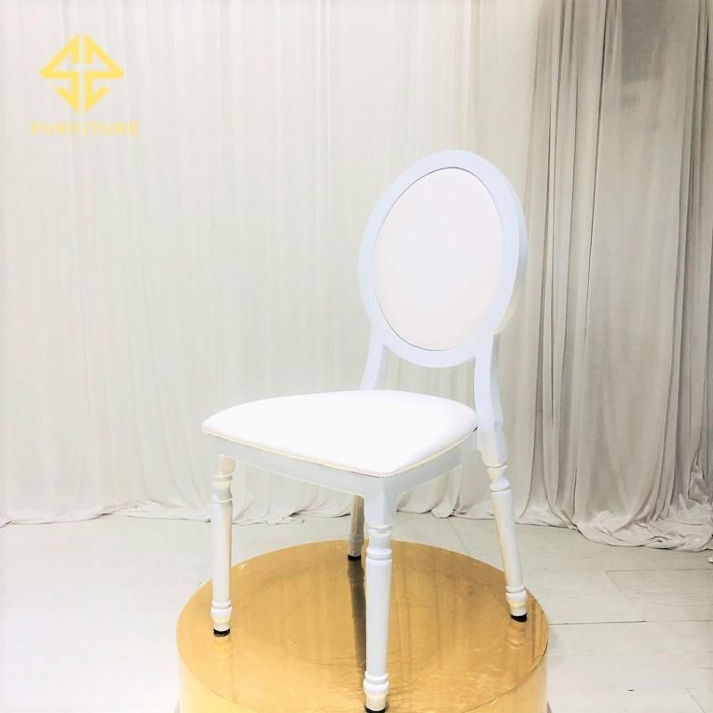 Modern White Metal Wedding Chairs for Event Hotel Banquet Use