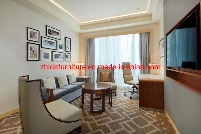Foshan Factory 4 Star Customized Wooden Economic Hotel Apartment Villa Living Room Bedroom Furniture Double Single King Queen Size Bed