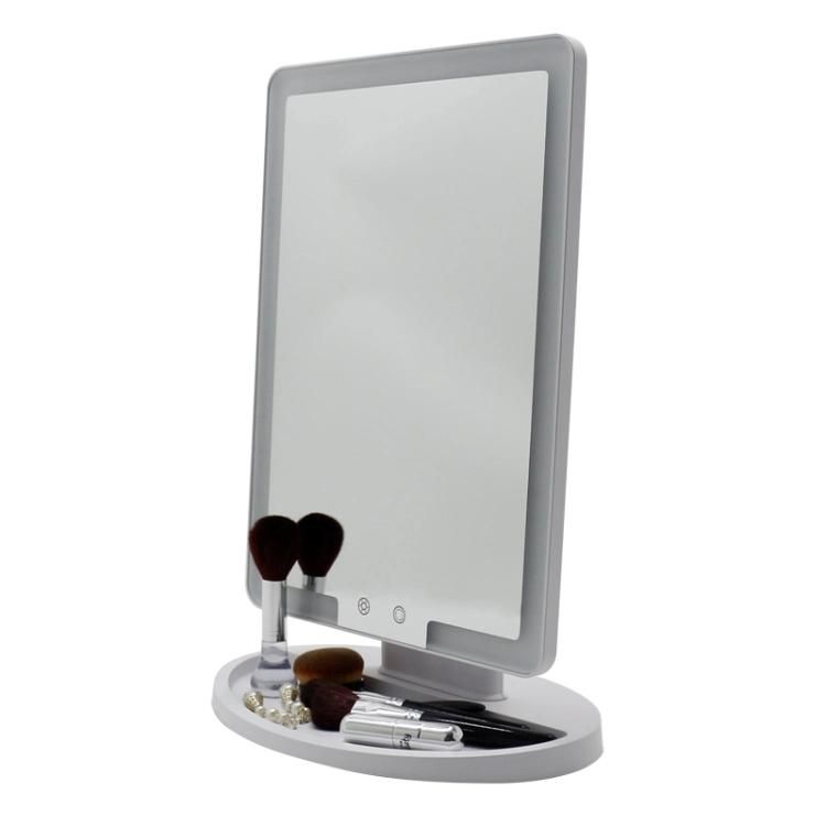 Fashion Vanity Plastic LED Makeup Compact Mirror with Lights