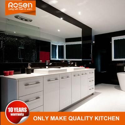 Free Standing Custom MDF High Gloss White Bathroom Vanity Cabinets