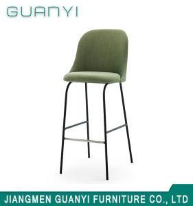 Modern Metal Frame Polyester Seat Bar Stool