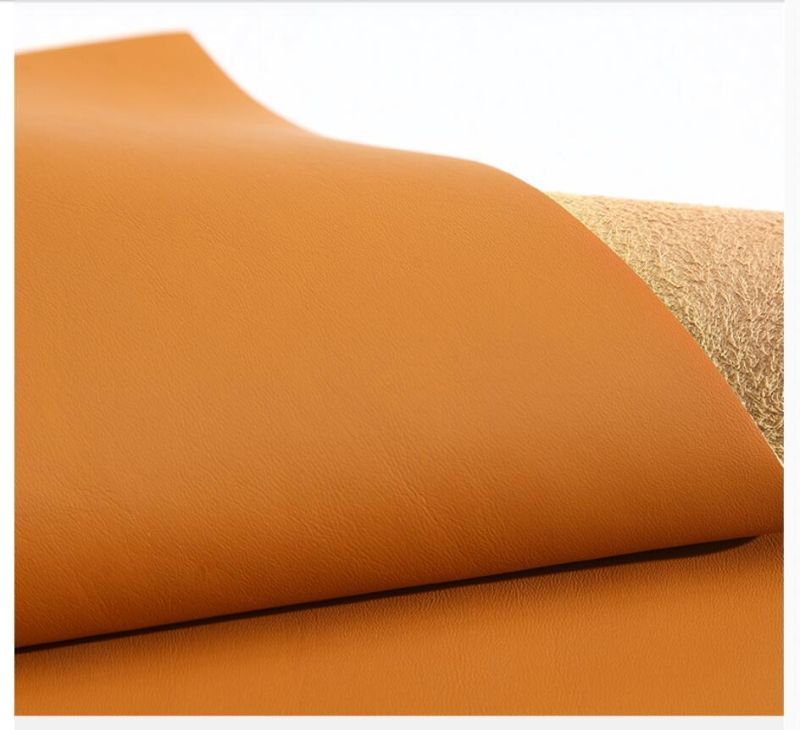 Modern Orange High-Grade Leather Sofa Bed Furniture
