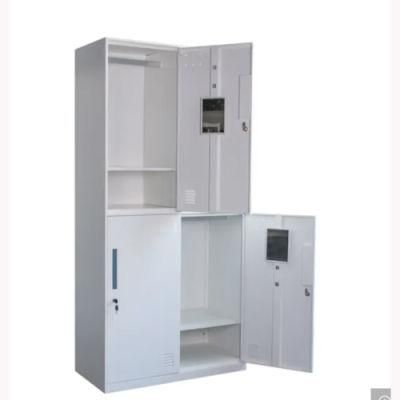 Modern Metal Office Furniture School Safe Key 4 Doors Filing Cabinet