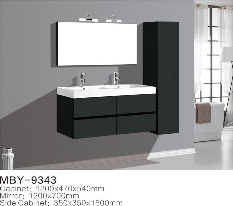 America Style Modern MDF Bathroom Cabinet with Sink (LZ-196)