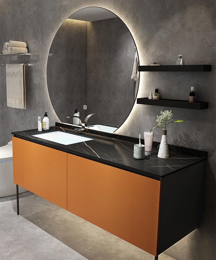 Hotel Bathroom Furniture Melamine Wash Basin Modern Bathroom Vanity Cabinet