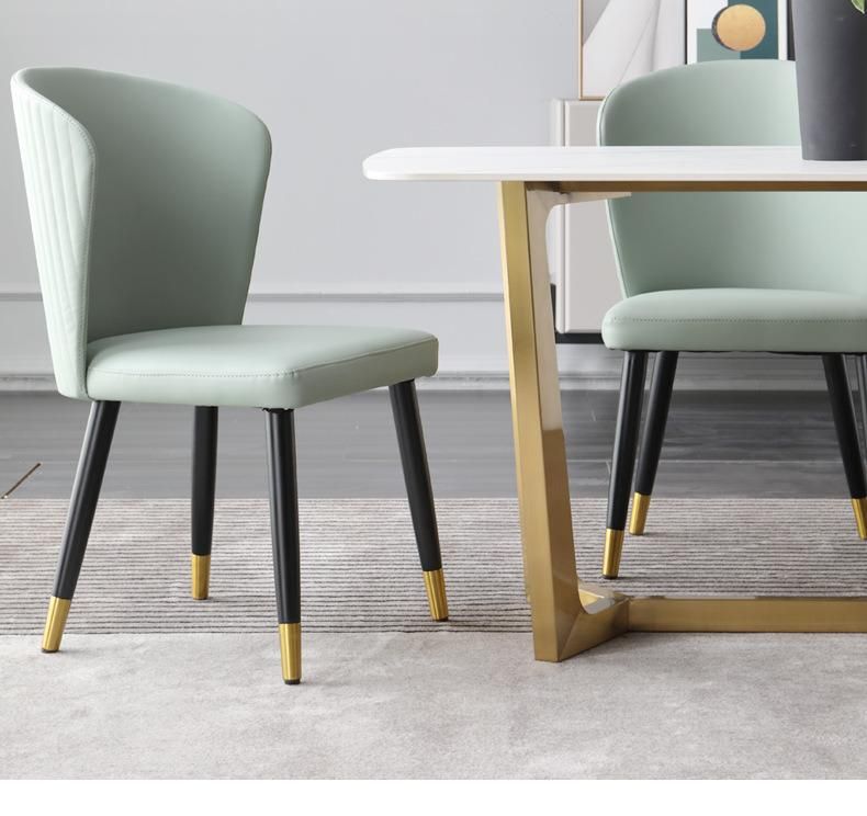 Modern Golden Frame Tempered Glass Faux Marble Dining Table Restaurant for Home Living Room Furniture