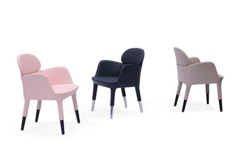 Luxury Moulded Foam Cafes Dining Chair with Castors