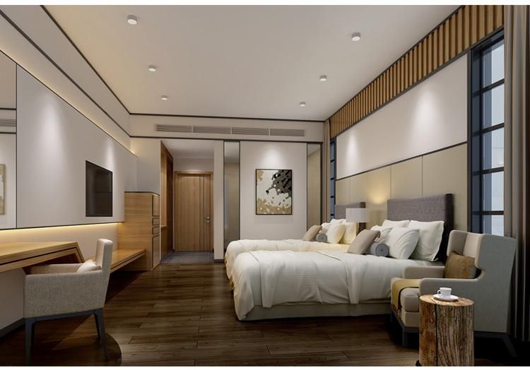 Foshan 5 Star Hotel Bedroom Furniture Marriott Style Light Color Luxuries
