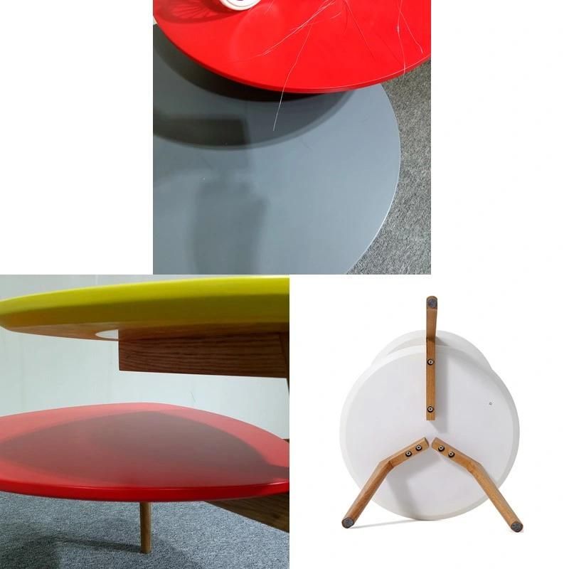 Living Room Wooden Coffee Table Round Coffee Table Sofa Side Table