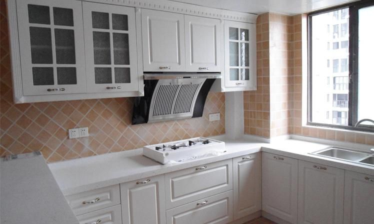 Kitchen Storage Cabinet with Glass