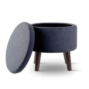Modern Wooden Fabric Hotel Office Home Living Room Bedroom Kids Outdoor Garden Dining Room Furniture Chair Ottoman Storage Pouf