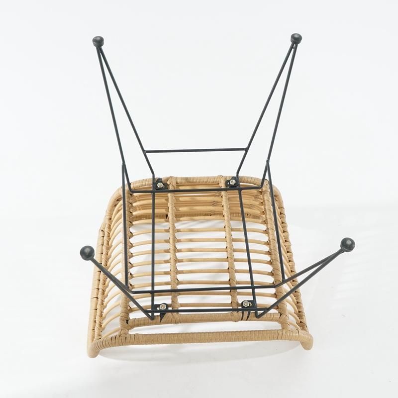 Patio High Back Plastic Rattan Wicker Chairs