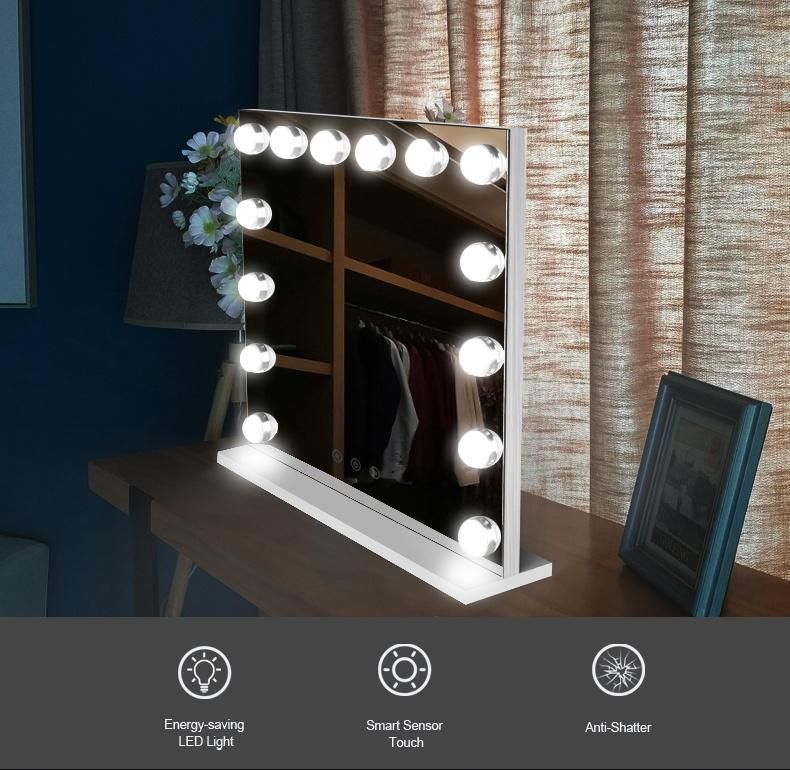 Newest High Definition LED Bathroom Mirror Hollywood Mirror for Dressing