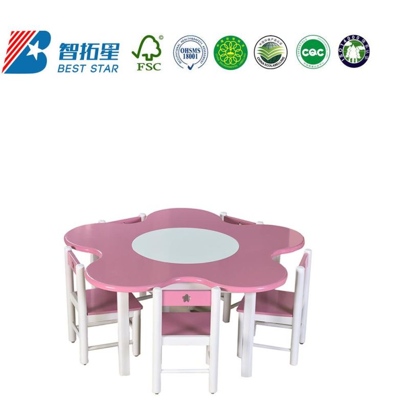 Modern Preschool Study Table, Kindergarten and Preschool Readingroom Table Table, School Classroom Student Table, Cartoon Design Table