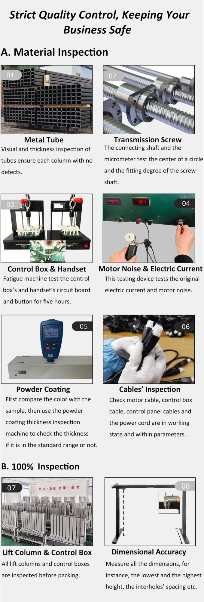 Factory Price Metal Top Selling Electric Stand up Desk
