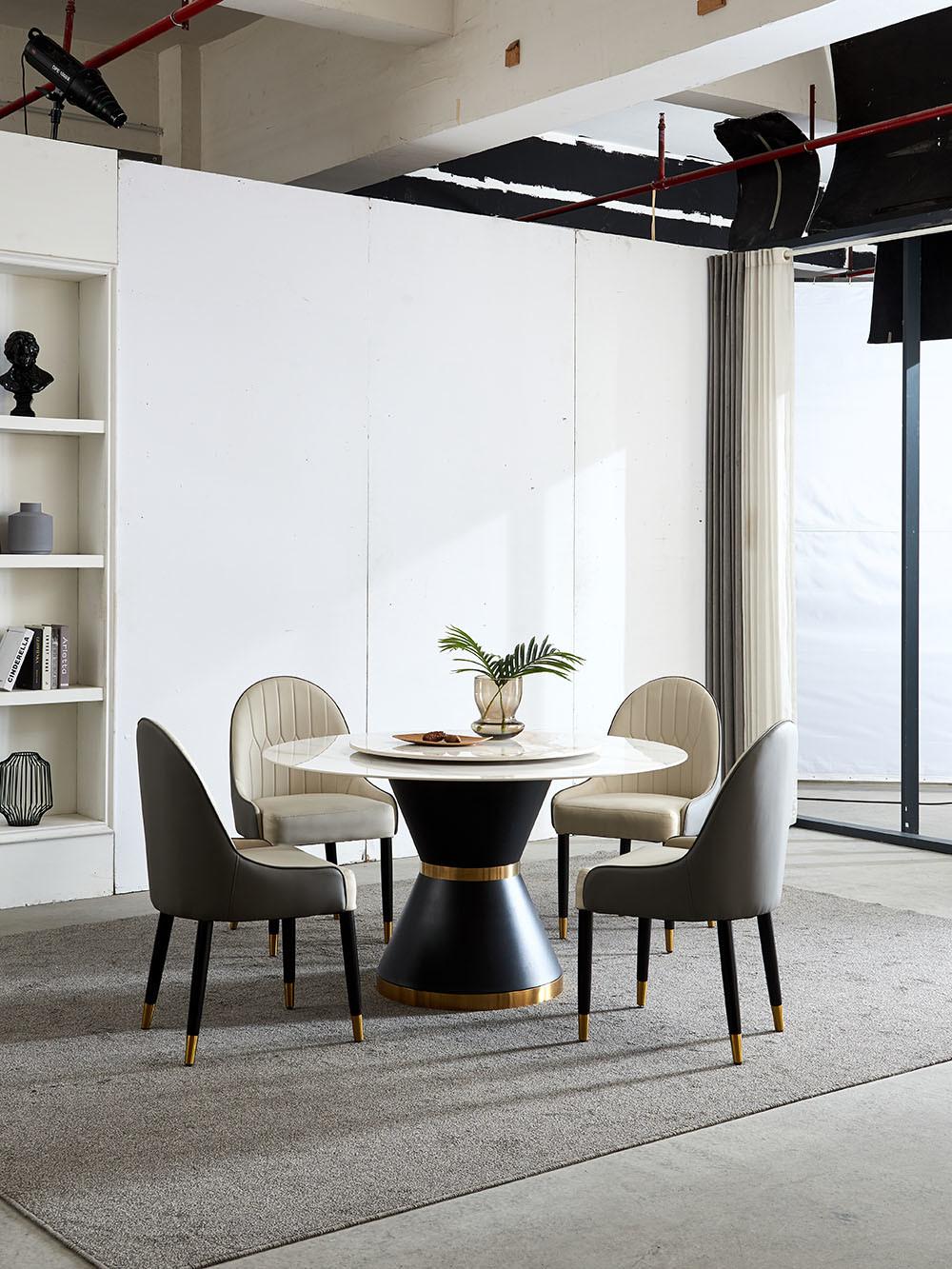 Modern Furniture Round Dining Table with Sintered Stone