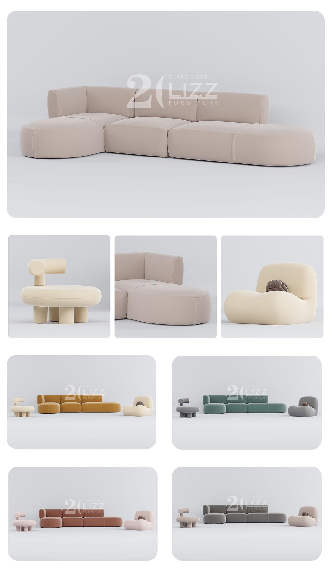 High End Customized Modern Luxury Fabric Home Living Room Sofa Set