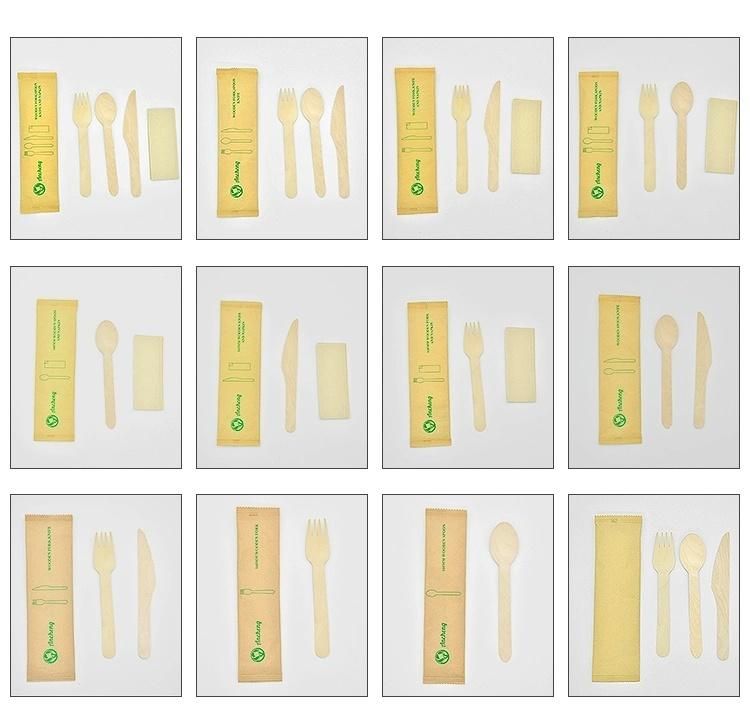 Wood Cutlery Sets Wooden Modern Flatware Sets Hot Selling Use in Hotel Restaurant Dining Table