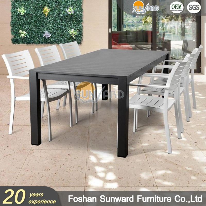 Hotel Bistro Home Balcony Garden Patio Sunroom Outdoor Modern Sofa Set Aluminum Chair Furniture