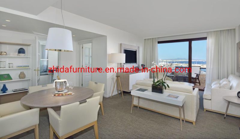 Modern Wooden Villa Apartment Home Hotel Furniture Living Room Bedroom Set Double King Size Bed