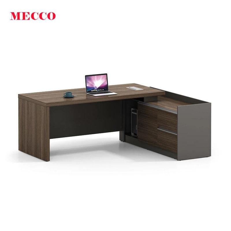Luxury CEO Boss Executive Large Modern Wooden Office Table Design in Office Furniture L-Shaped Office Desk