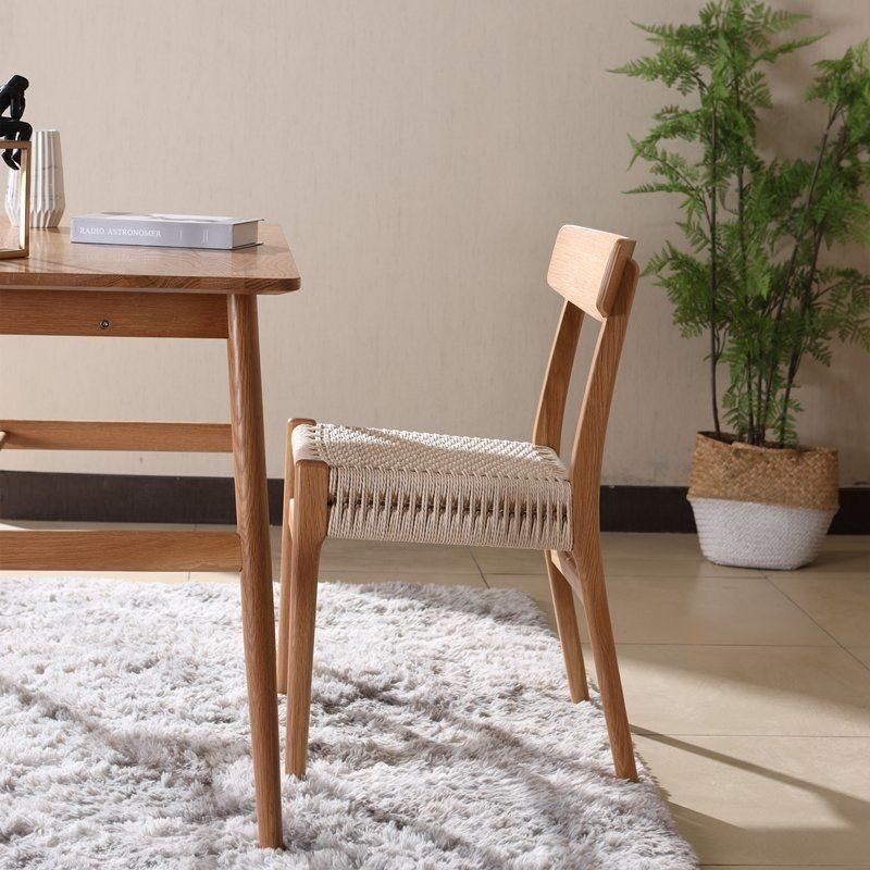 Modern Furniture Hot Sale Minimalist Wood Backrest Solid Wood Dining Chair