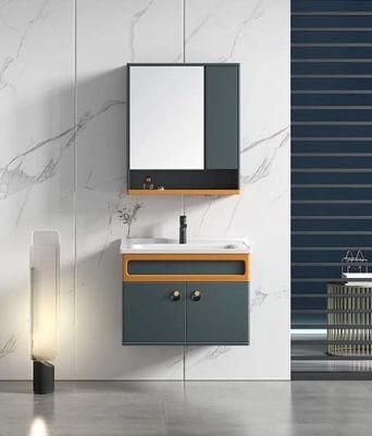 Hangzhou Wholesale Home Use Wall-Mounted Bathroom Furniture Set with Waterproof Storage Mirror Sink