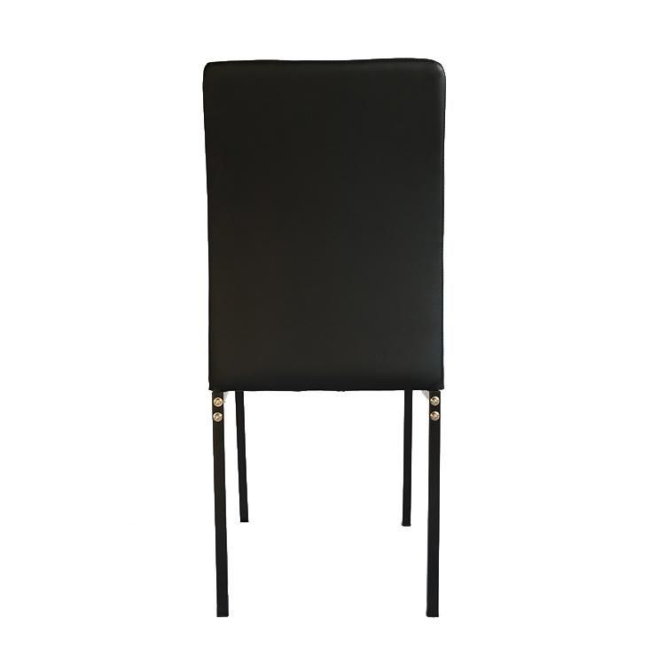 Home Furniture PVC Leather Back Cushion Cover Chair PVC Leather Dining Chairs Dining Room Furniture