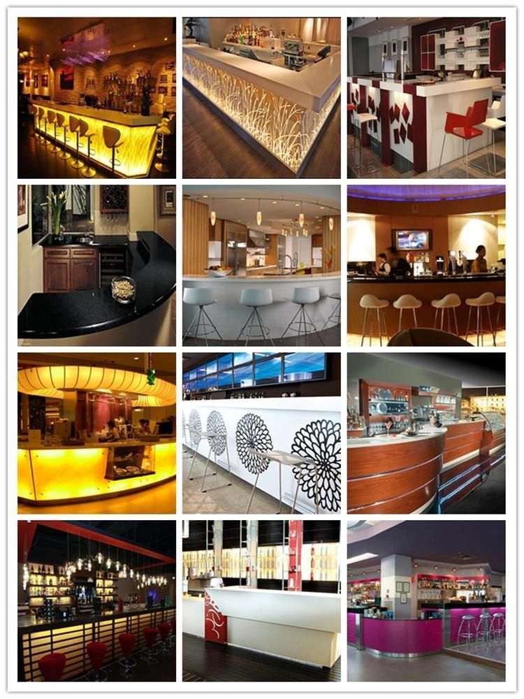 Commercial Stone Solid Surface Cafe Bar Counter Modern Luxury Coffee Shop Cashier Desk