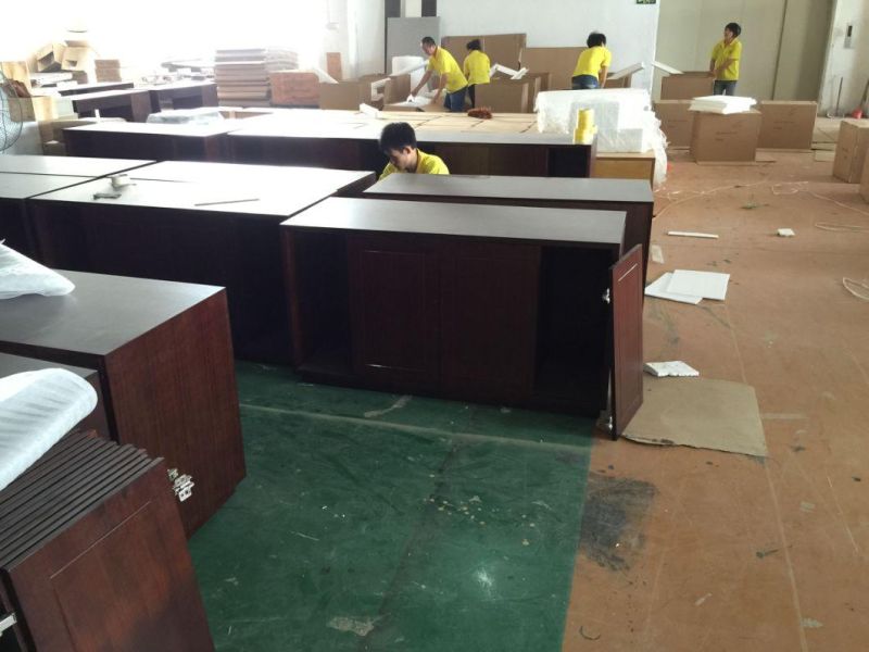 Chinese Factory Cheap Wood King Size Hotel Bedroom Furniture (NCHB-095103103)