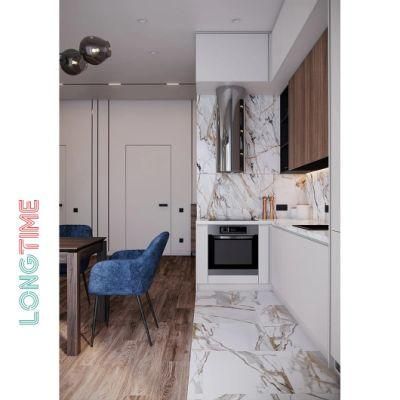 Kitchen Furniture Design Marble Veneer Kitchen Cabinet for Wholesalers
