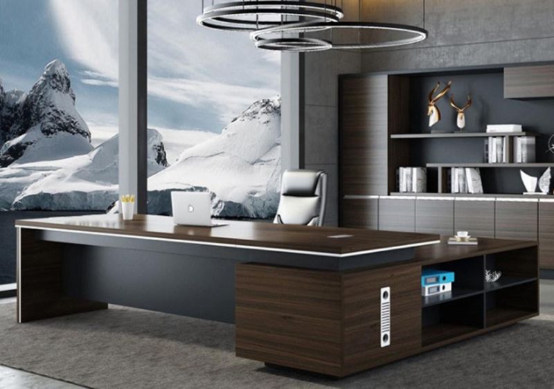Modern Chinese Wholesale Office Table Luxury Manager Boss Office Furniture