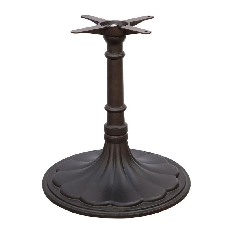 Modern Exterior Furniture Round Shape Dining Table Big Black Dining Table