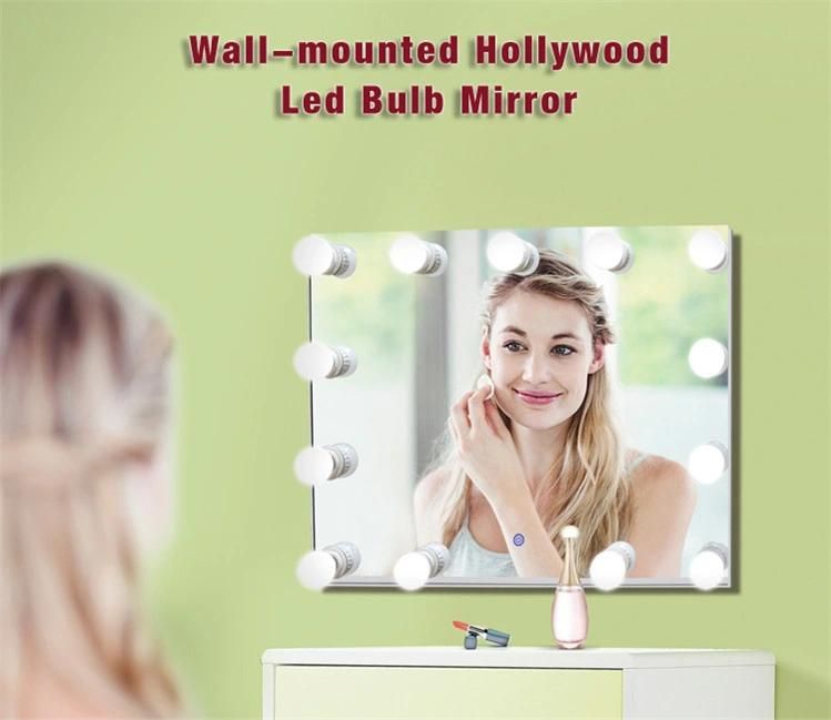 Dressing Wall Hanging Beauty Cosmetic Mirrors with LED Bulbs