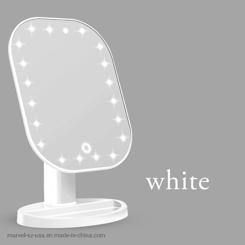 20 LED Touch Dimmer Switch Screen Tabletop Cosmetic Makeup Mirror