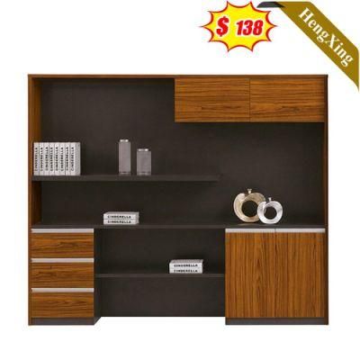 China Factory Combination High-Quality Wooden MDF Office School Furniture Open Storage Drawers File Cabinet