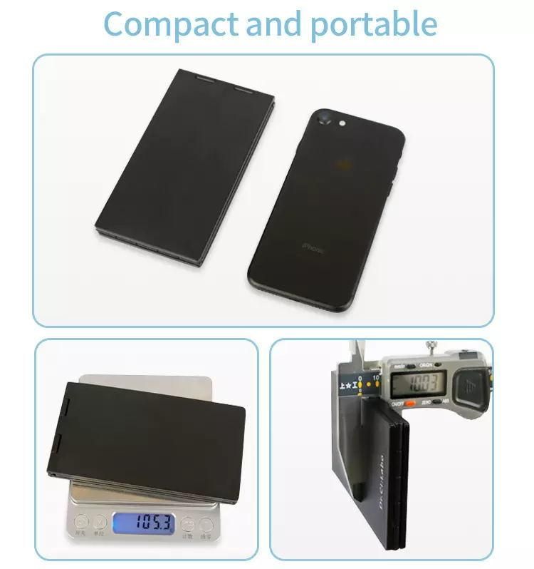Pocket Barber Salon Haircut Hairdressing 4 Way Four-Folded Custom Vanity Compact Hand Mirror
