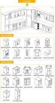 High End White Paint Kitchen Cabinets Furniture with Fantasy Toe Kick