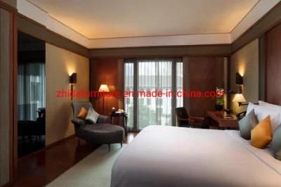 Modern Classic Brown Wood Color Branded Apartment Hotel Villa Living Room Bedroom King Size Bed Furniture