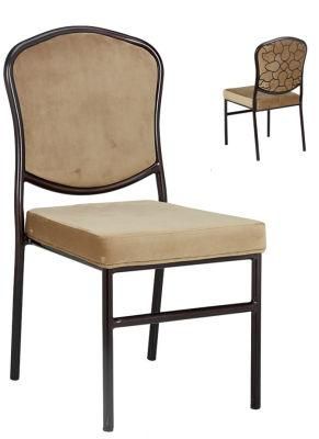 Wholesale Cheap Hotel Party Stackable Fabric Upholstered Padded Throne Banquet Chair for Banquet Hall Wedding Events
