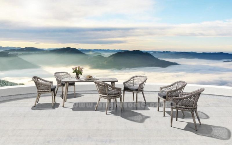 Modern Popular Aluminium Home Dining Chairs and Table Outdoor Garden Furniture