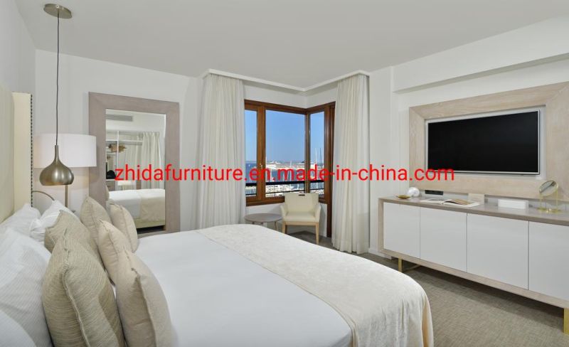 Modern Wooden Villa Apartment Home Hotel Furniture Living Room Bedroom Set Double King Size Bed