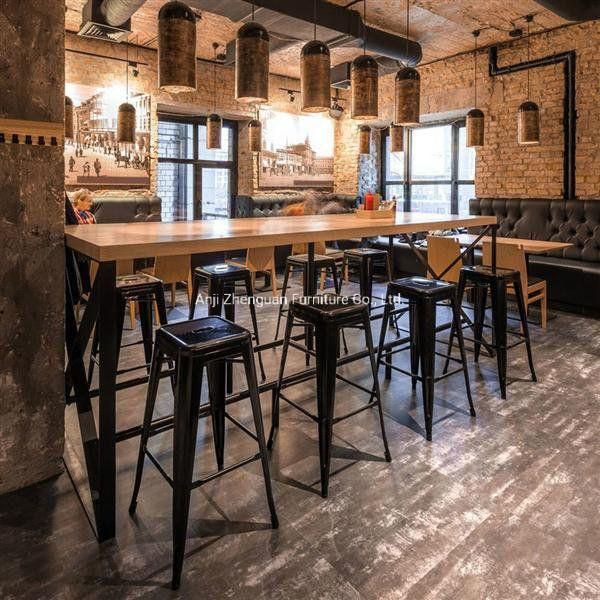 26 Inch Modern Metal Restaurant Cafe Home Dining Chair Bar Stool (ZG21-029)