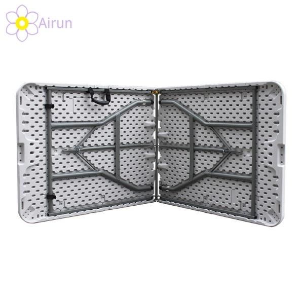Wholesale Outdoor Garden Furniture 6FT X 2.4FT Rectangle White Outdoor Plastic HDPE Folding Foldable Table for Parites Events Wedding