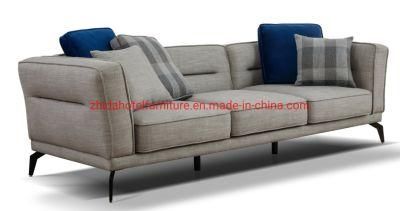 Modern Armrest Fabric 3 Seat Reception L Shape Sectional Sofa Furniture