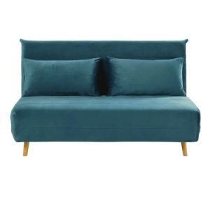 Double Modern Leisure Foldable Fabric Wooden Home Hotel Office Furniture Living Room Bedroom Recliner Sofa Bed