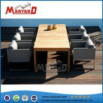 Modern Hotel Outdoor Teak Table Chair Set Patio Garden Furniture Outdoor Dining Set