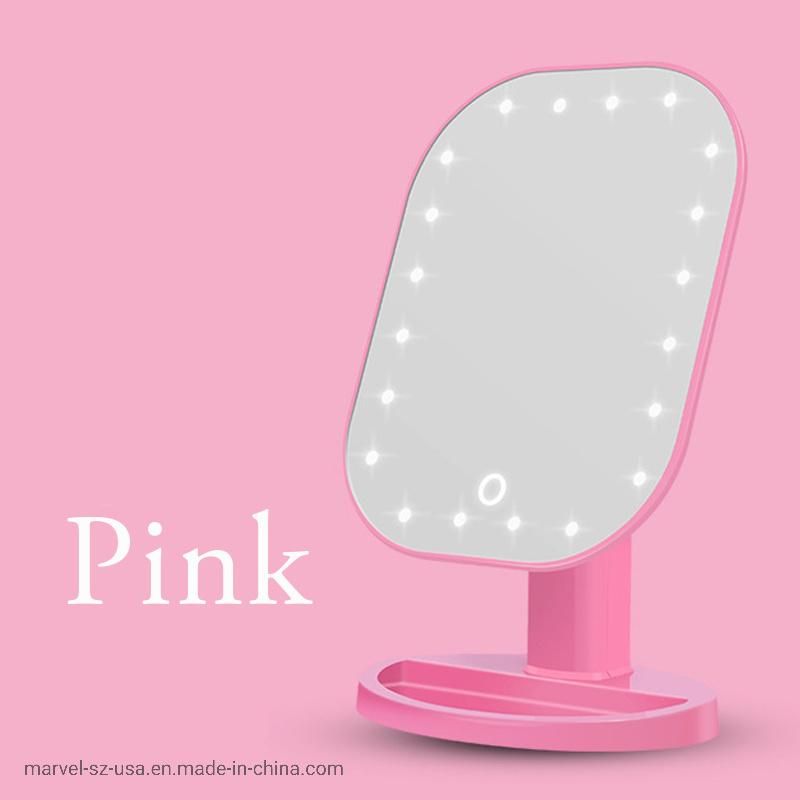 20 LED Touch Dimmer Switch Screen Tabletop Cosmetic Makeup Mirror