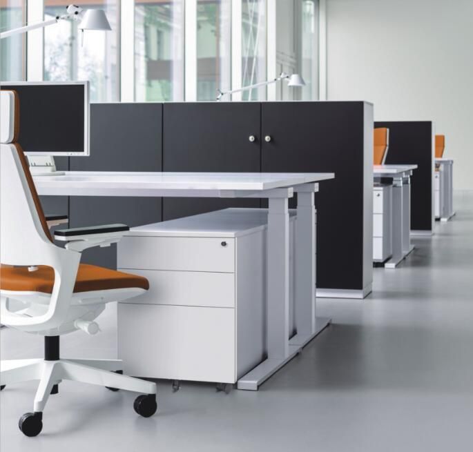 Best Sale Modern Office Reinforced Filing Cabinet Full Extension 3 Drawer Steel Mobile Cabinet
